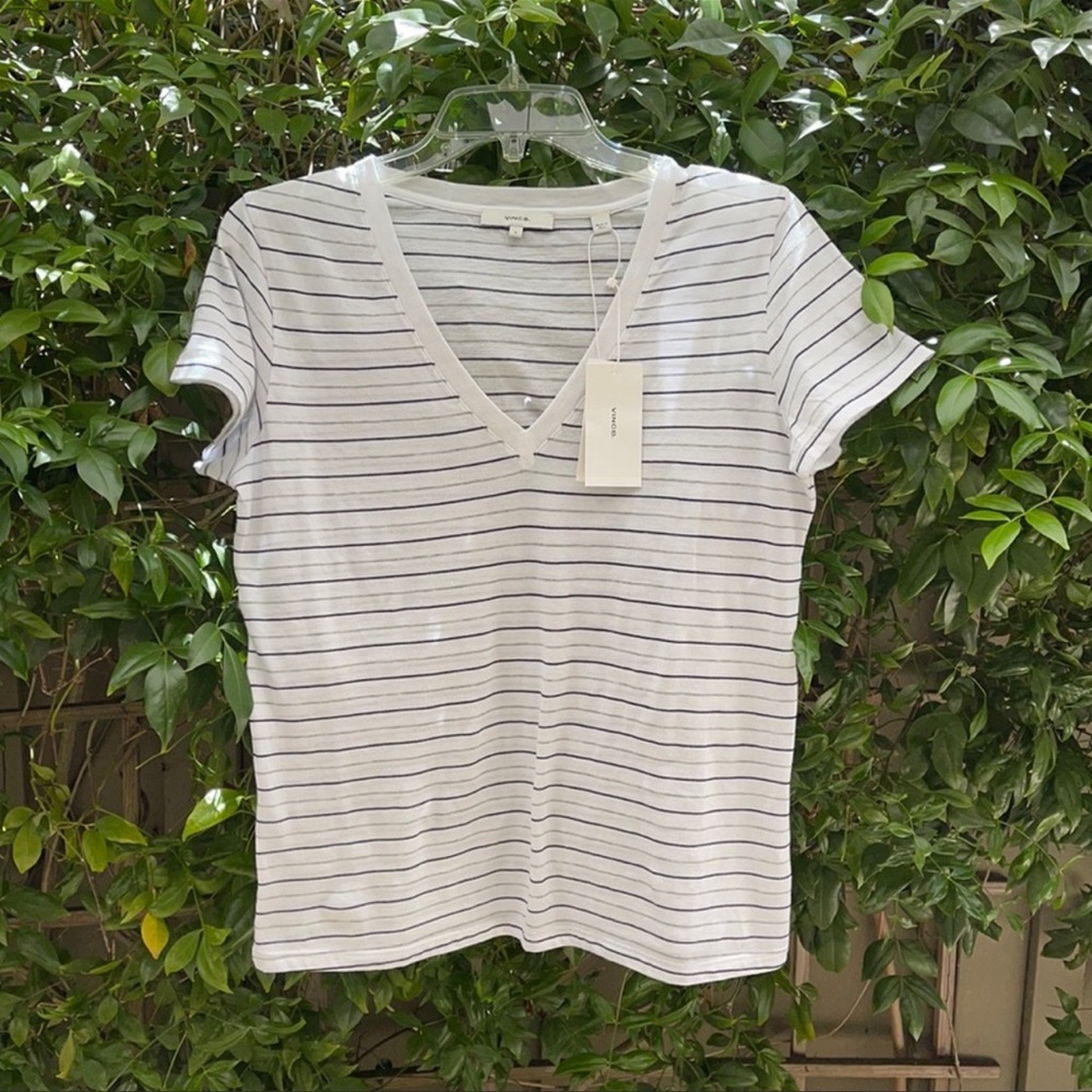 Vince striped shirt, 100% Pima cotton, size S